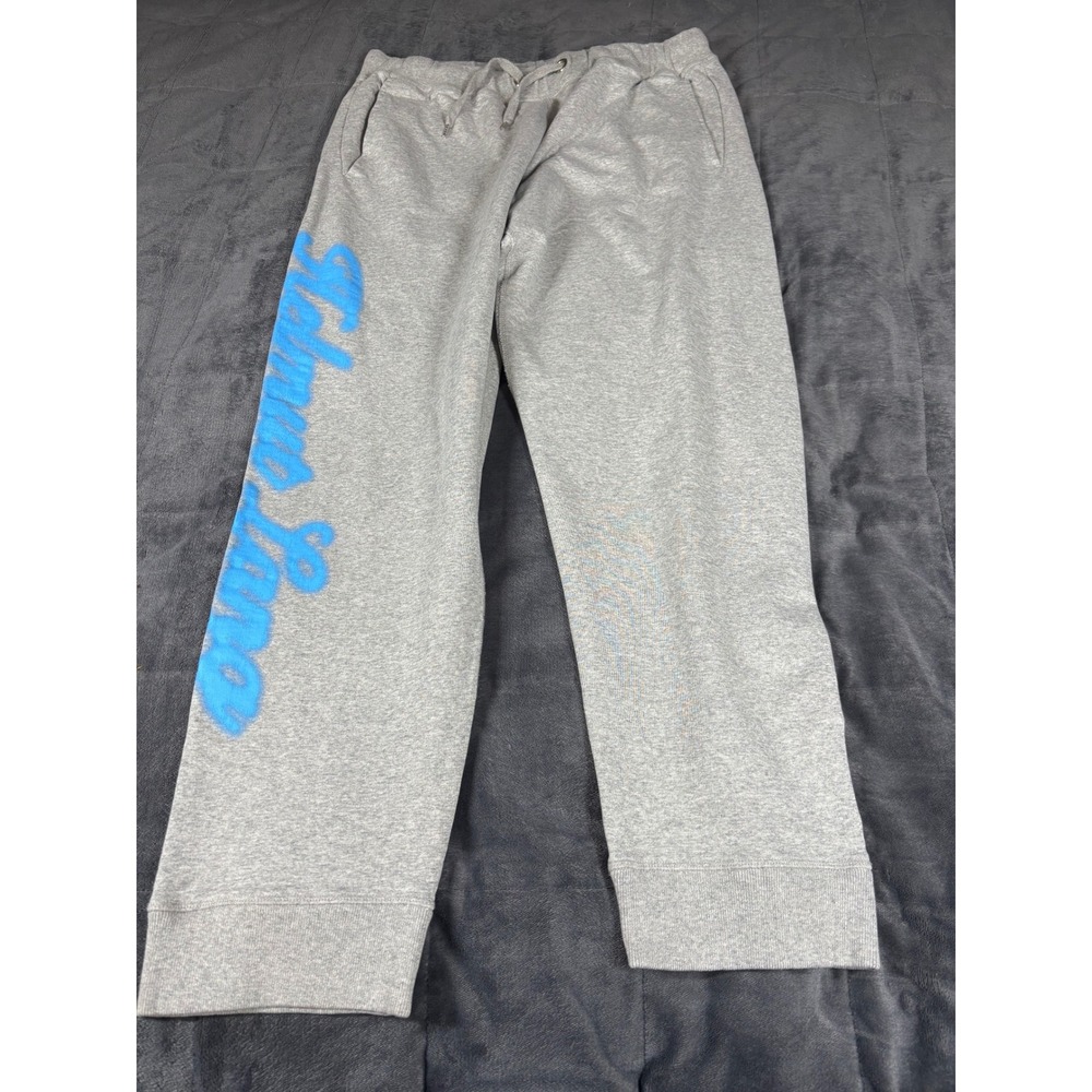 Helmut Lang Grey Logo Sweatpants Womens XXXL Mens XXL Cotton Joggers Portugal